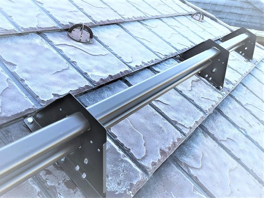 Image showing snow guards for metal shingles